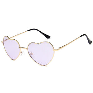Fashion Design Love Heart Retro Women Sunglasses