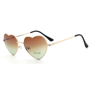 Fashion Design Love Heart Retro Women Sunglasses