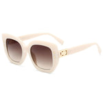 Retro Style Square Frame Women Sunglasses