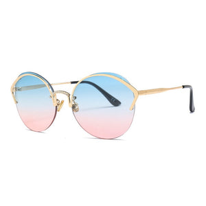 Half Frame Cat Eye Sunglasses