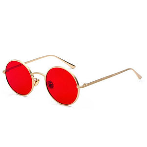 Classic Round Mirror Lens Women Sunglasses